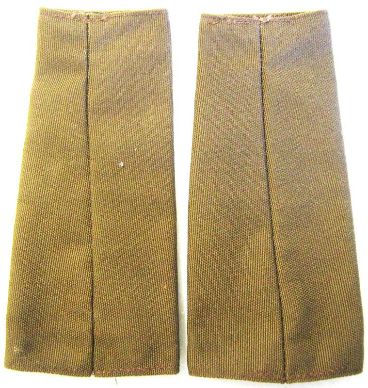 S.W.A.T.F. PAIR OF MAJOR'S NUTRIA SLIP ON RANKS IN VERY GOOD CONDITION