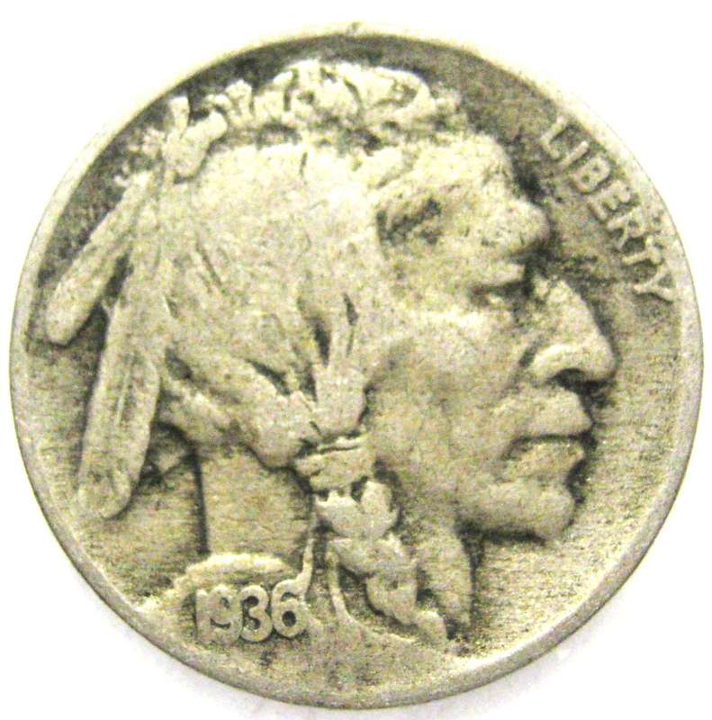 1936 U.S. BAFFALO NICKEL IN GOOD CIRCULATED CONDITION