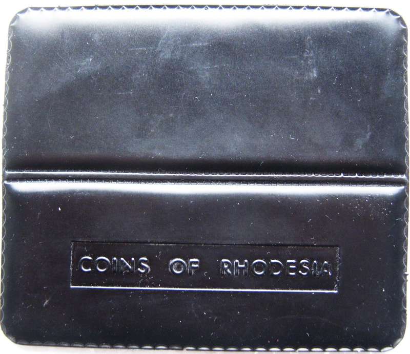 RHODESIAN UNCIRCULATED COIN SET 1970's IN BLACK FOLDER