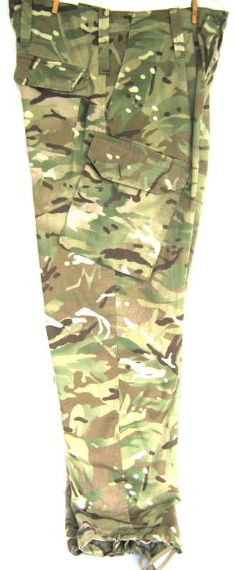 GENUINE MTP CAMO COMBAT PANTS SIZE 34 IN GOOD CONDITION. SEE DIMENTIONS BELOW