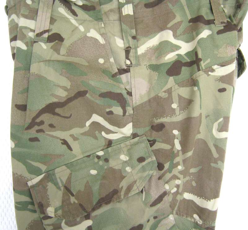 GENUINE MTP CAMO COMBAT PANTS SIZE 34 IN GOOD CONDITION. SEE DIMENTIONS BELOW