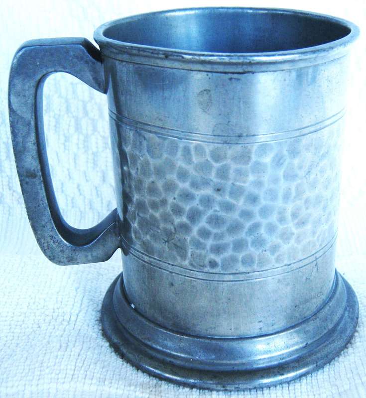 VINTAGE 1956 BLACKPOOL AND FYLDE MOTOR CLUB COAST TO COAST RALLY THIRD PRIZE, 1/2 PINT PEWTER MUG