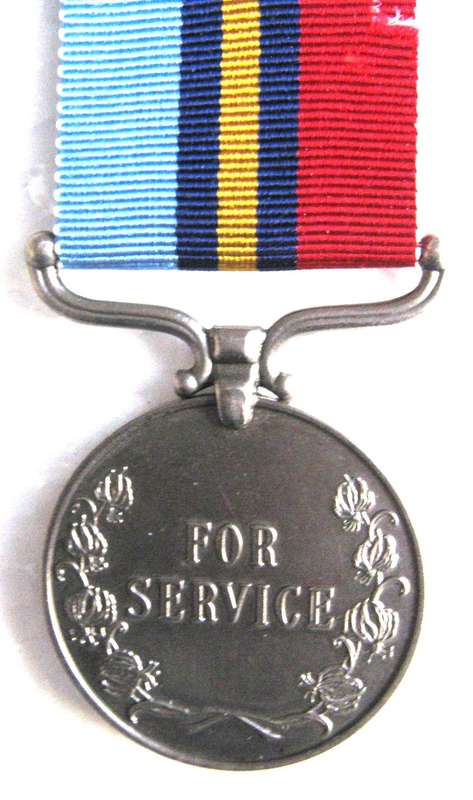 RHODESIAN GOOD SERVICE MEDAL TO D.S.A. - N. NCUBE - SMALL NIC IN RIBBON OTHERWISE GOOD CONDITION