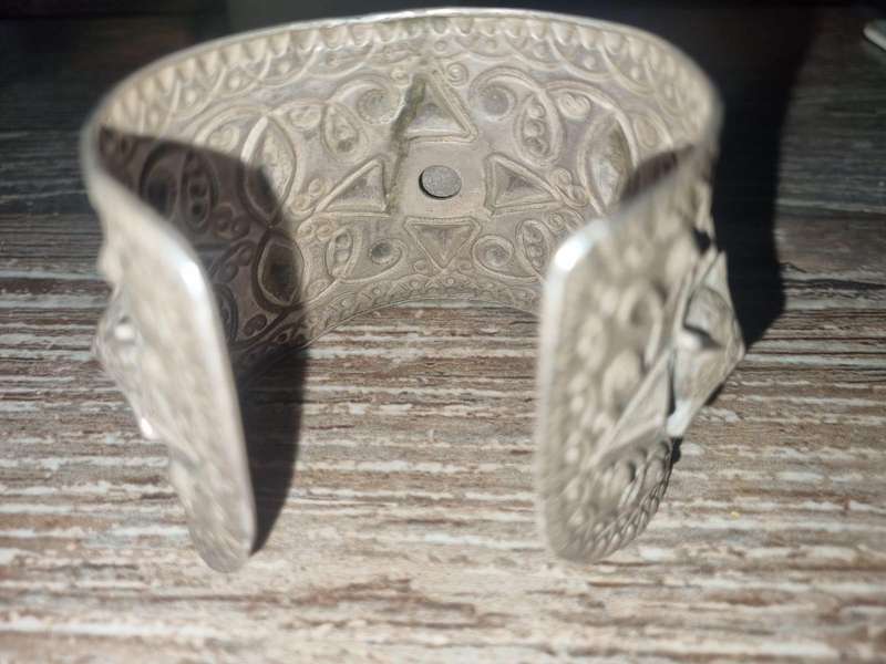 Intricately engraved Sterling Silver Arm Cuff