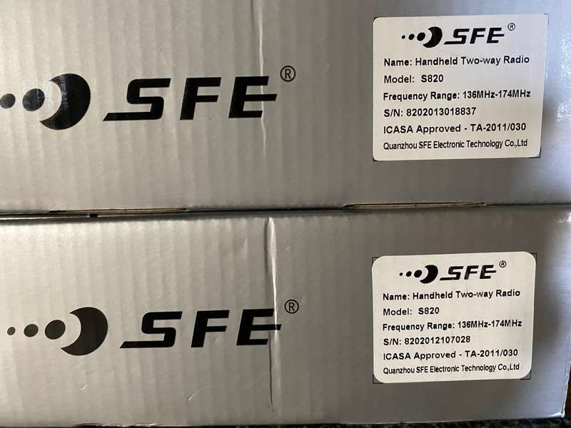 2 x SFE Two Way Radio,handheld-WALKY TALKY , professional long range