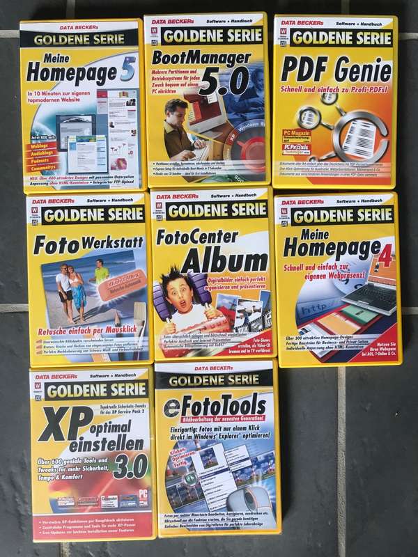 Data Becker Golden Serie German Software vintage LOT 1  + LOT 2,