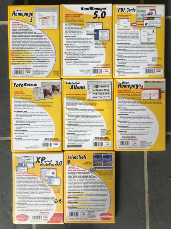 Data Becker Golden Serie German Software vintage LOT 1  + LOT 2,