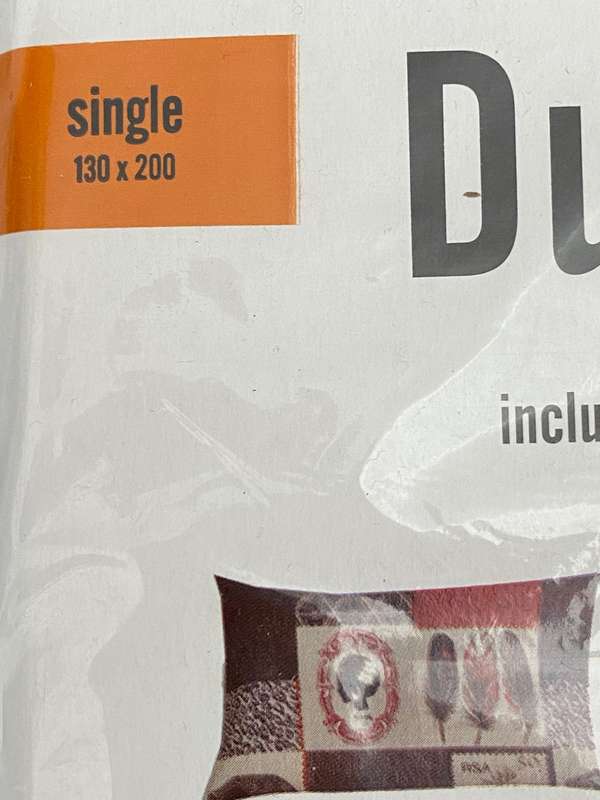 2 x SET of SINGLE Duvet Cover + cushions"African style", new . (size: single : 130cm x 200cm)