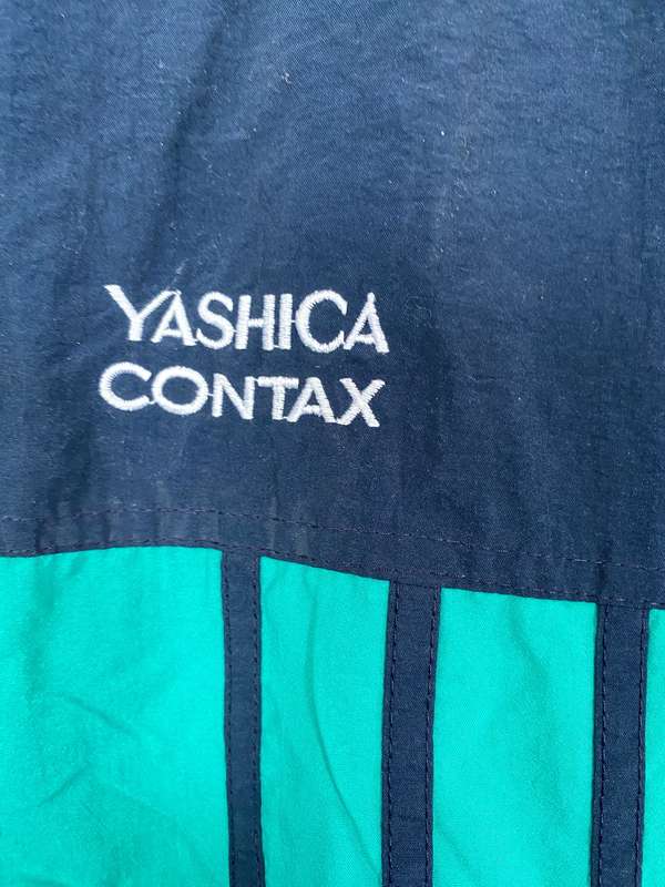 Vintage CONTAX YASHICA  Tracksuit, blue , from 1991, collectors item, in good condition,size 50(M)