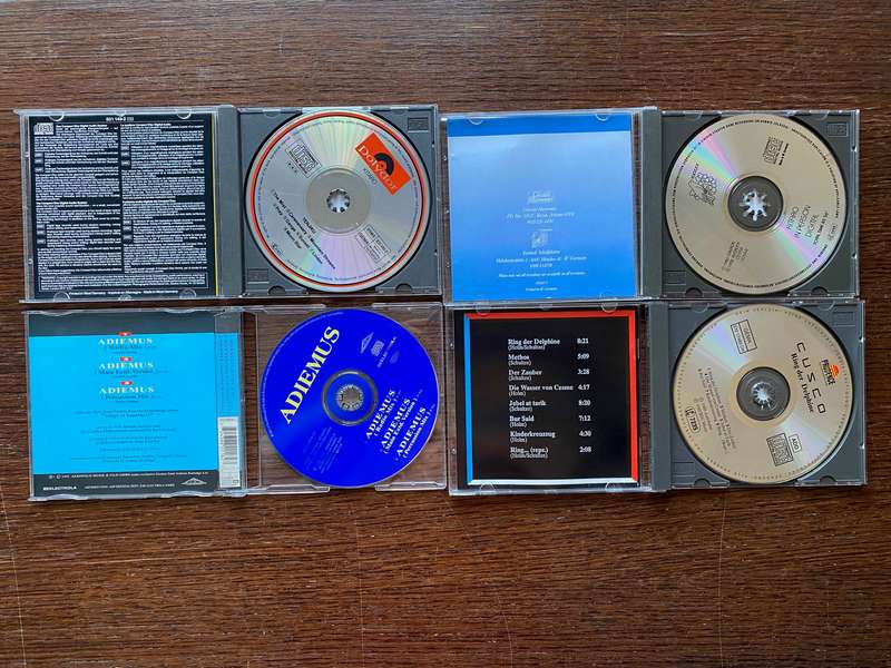 CD lot ( 4 cds) Adiemus, Cusco,Kitaro 2x, music cd