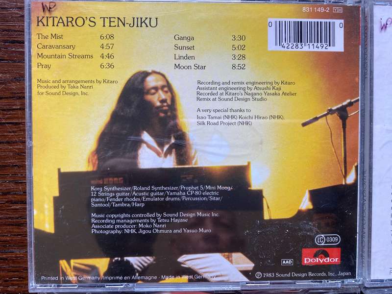 CD lot ( 4 cds) Adiemus, Cusco,Kitaro 2x, music cd