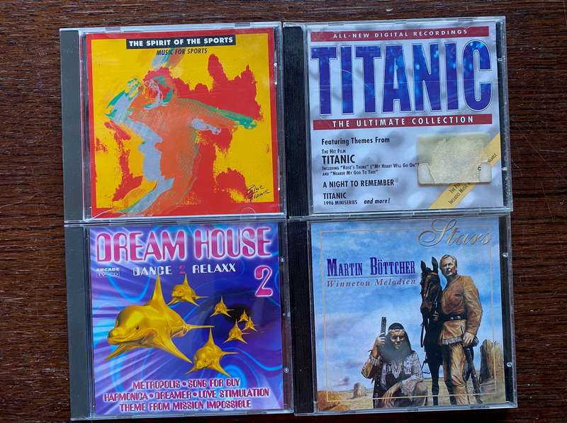 CD Lot (4cds) Dream House, Titanic, Winnetou, Martin Bottcher, spirit of sport, music cd