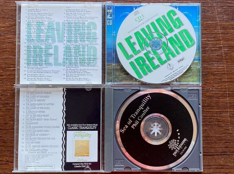 CD Lot (2CDS) Leaving Ireland + Phil Coulter - Sea of Tranquility