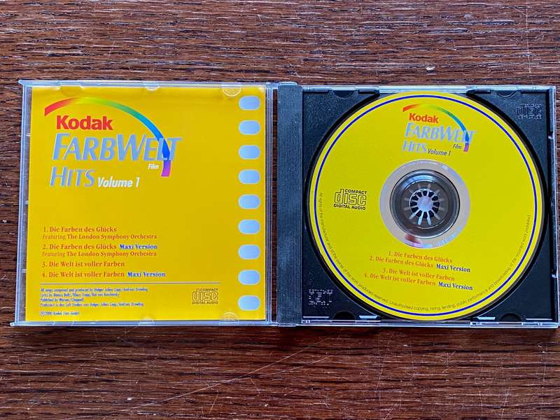 Kodak CD Music Hits Volume 1 from Germany (from 2000) vintage, collectors item