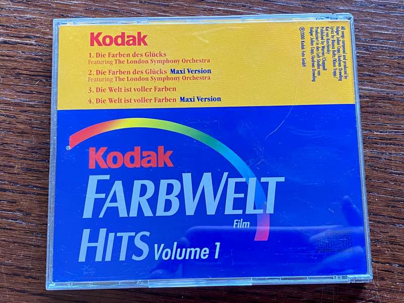 Kodak CD Music Hits Volume 1 from Germany (from 2000) vintage, collectors item