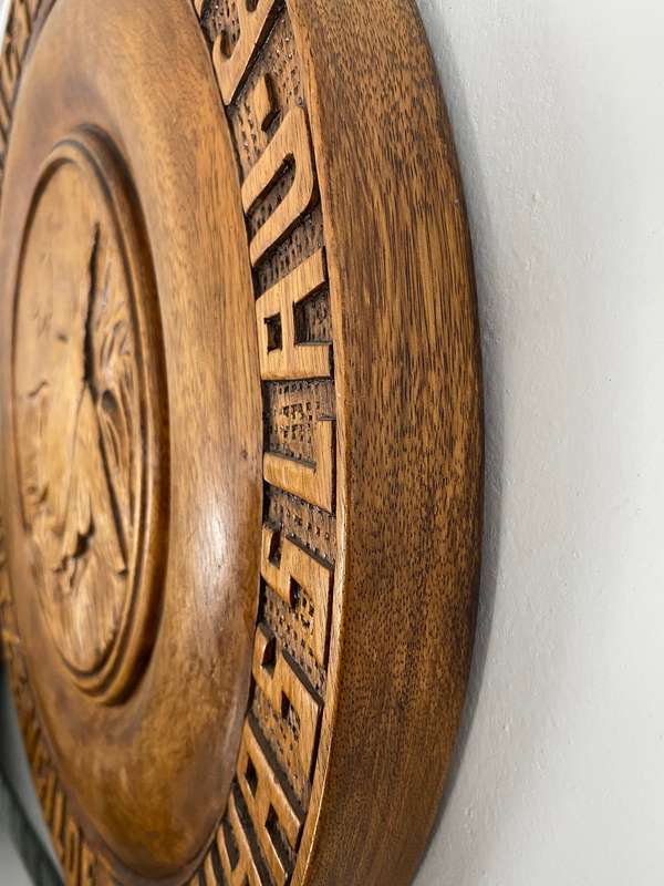 Wooden shooting target from Germany (1979) , Königschiessen, Altenhasslau, vintage, collectors item