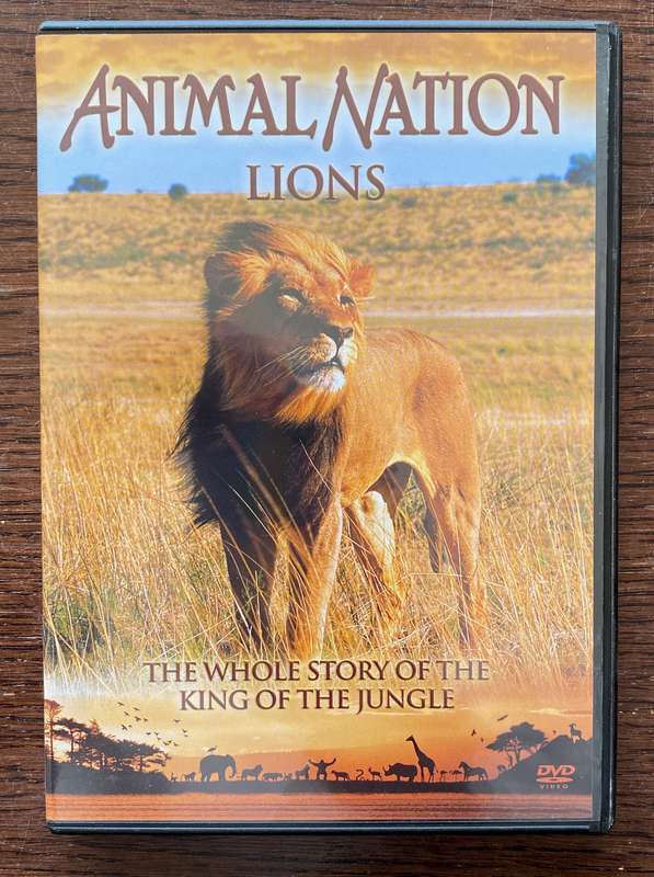DVD Animal Nation Lions in english, PAL, All Regions