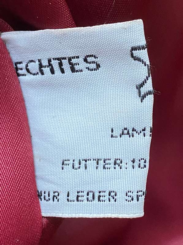 Genuine Lamm Nappa leather jacket woman/man from Germany,German size D 40, GB/UK 14,F 42, I 45