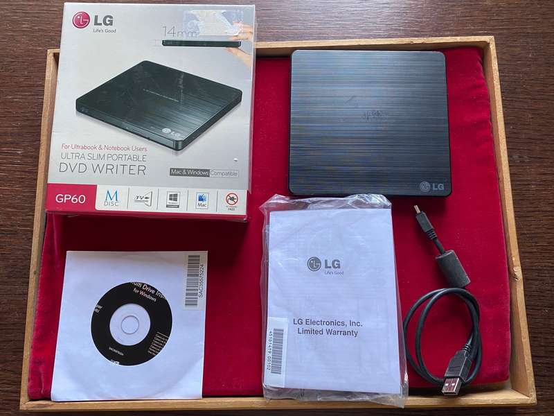 LG DVD Writer GP60 Slim, in working condition, in good condition
