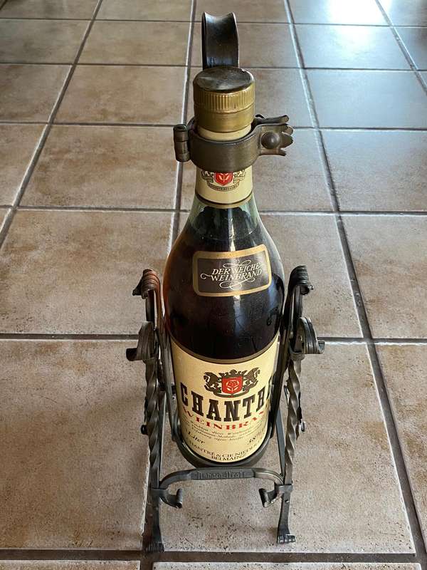 Vintage Chantre Weinbrand 3 Litre with Stand (Asbach Uralt) Collectors Item from Germany from the70s