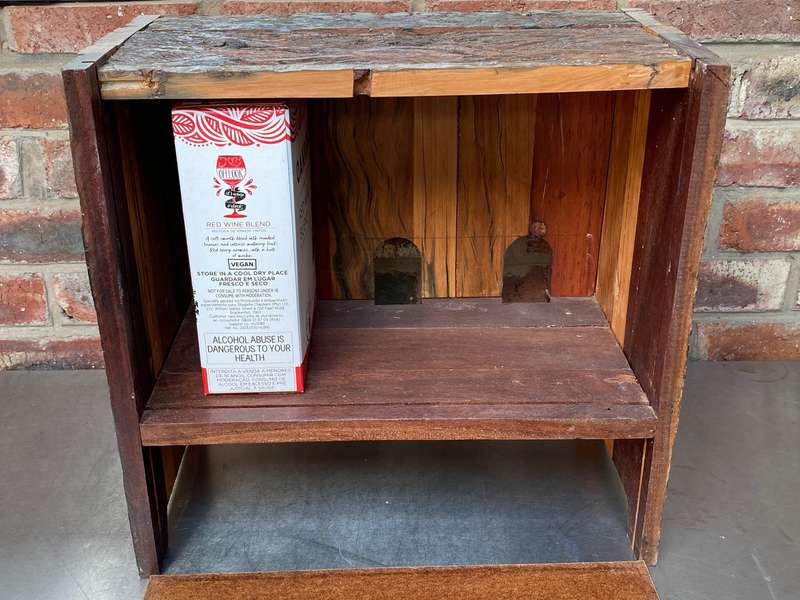 Sleeperwood Wine Box for 3x 5L Box-Wine or 3x 3L Box-Wine, weight 9.5kg, specialy made, unique