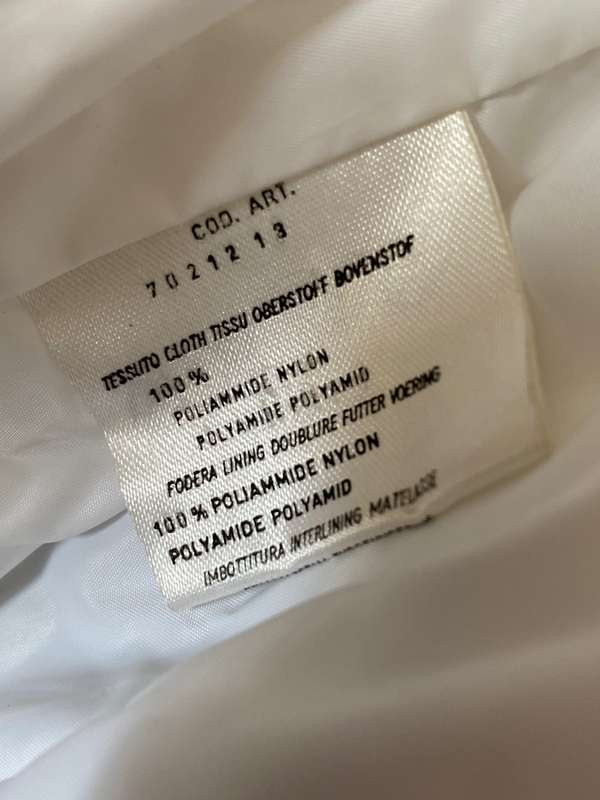 Vintage Anzi Besson Winter Jacket , Contax Yashica from 1991, size XL , white , very rare