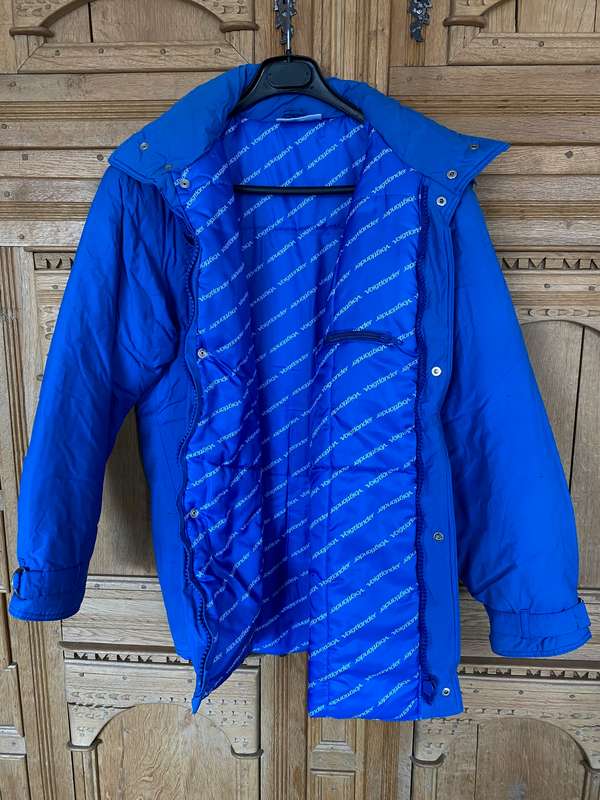 Vintage Voigtländer Winter Jacket, blue, size S, secondhand in good condition + Voigtländer Cap new