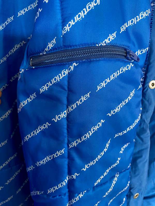 Vintage Voigtländer Winter Jacket, blue, size S, secondhand in good condition + Voigtländer Cap new