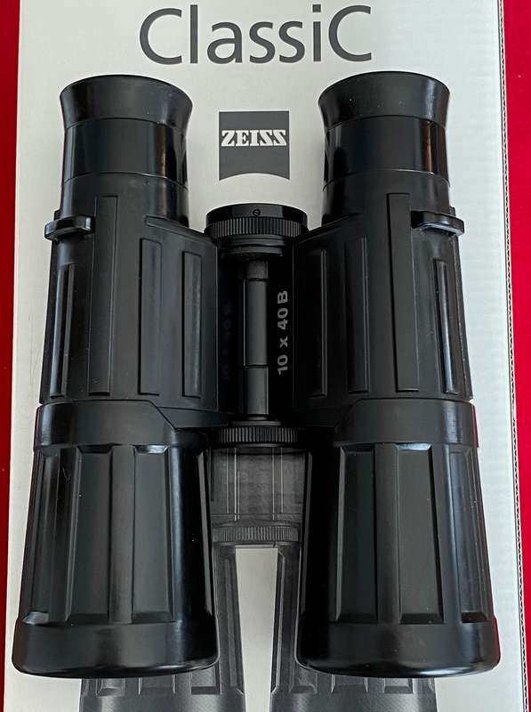 ZEISS CLASSIC 10X40 B GA T* P*Binoculars , made in Germany in Original Box, with Leather Case, top