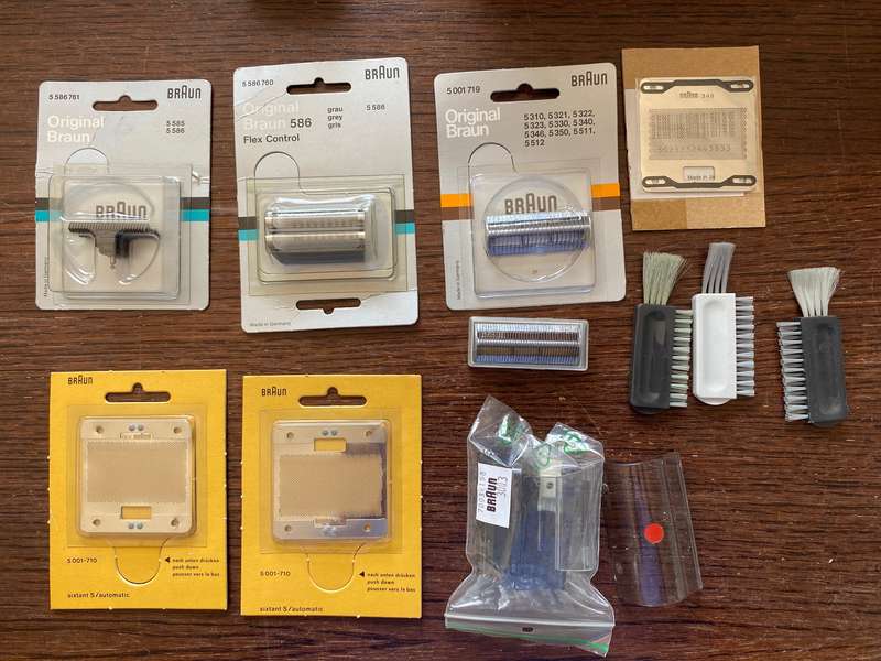 BRAUN Shaver Parts (Lot)  5586,5585,586,5310,5321,5322,5323,5330,5340,5346,5350,5511,5512,sixtant S