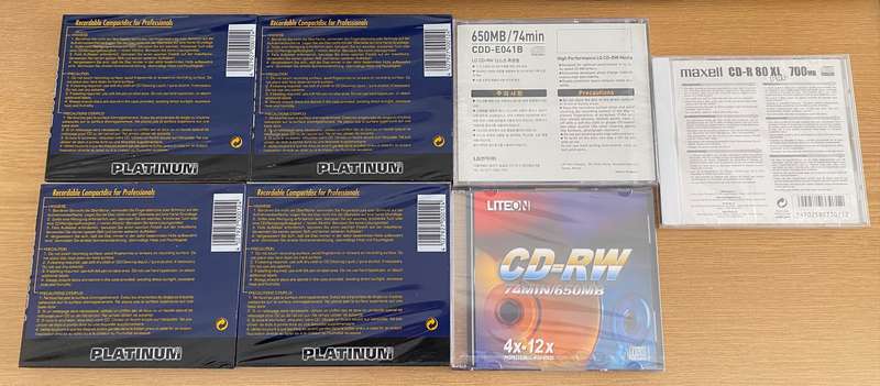 CD Lot PLATINIUM CD-R & other CDs , all still sealed  Lot B  , vintage
