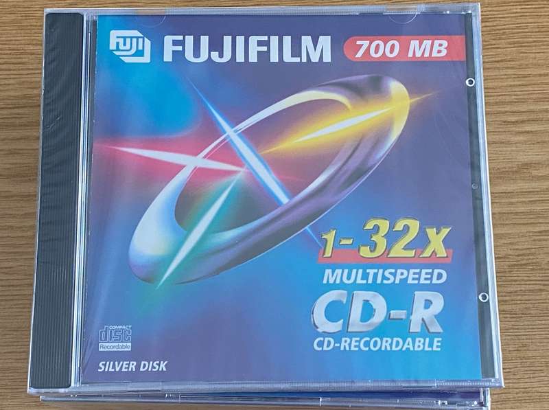 CD Lot Fujifilm CD-R (all 8 CDs still sealed)  Lot D, vintage