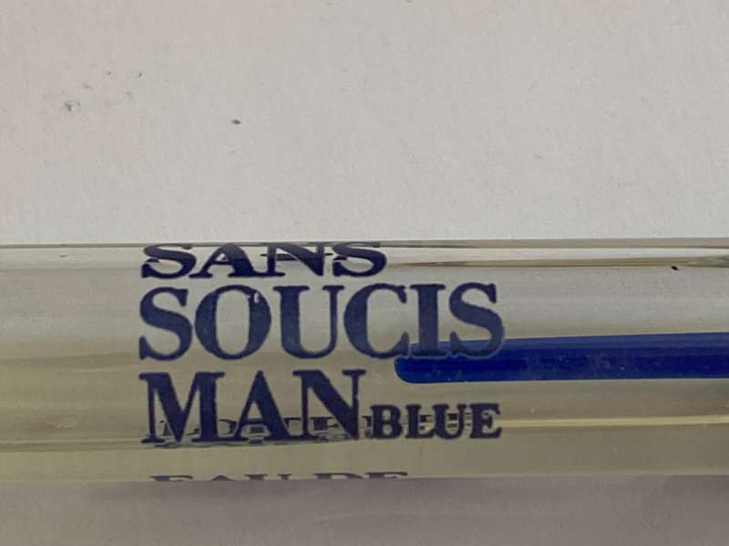 Sans Soucis man eau de toilette, approx. 2ml, rare, Test Mini Bottle, Vintage, Collectors item,