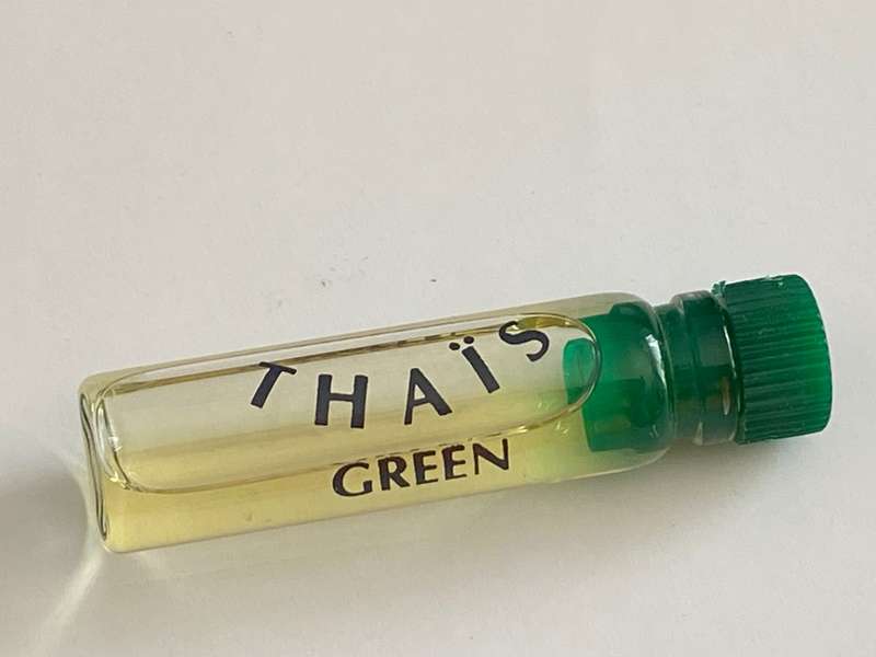 Thais Green ,Parfum, approx. 2ml, rare, Test Mini Bottle, Vintage, Collectors item,