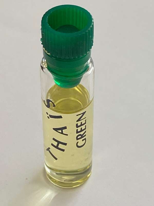 Thais Green ,Parfum, approx. 2ml, rare, Test Mini Bottle, Vintage, Collectors item,