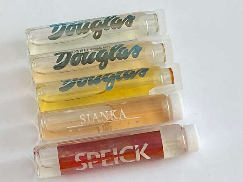 Parfum lot, Test Mini Bottles (5), approx. 2ml bottles, rare,  vintage, Collectors item,