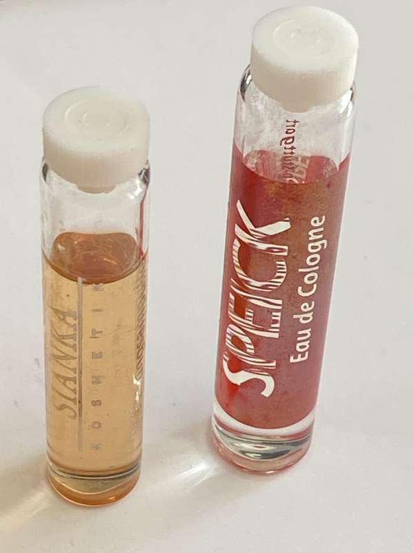 Parfum lot, Test Mini Bottles (5), approx. 2ml bottles, rare,  vintage, Collectors item,