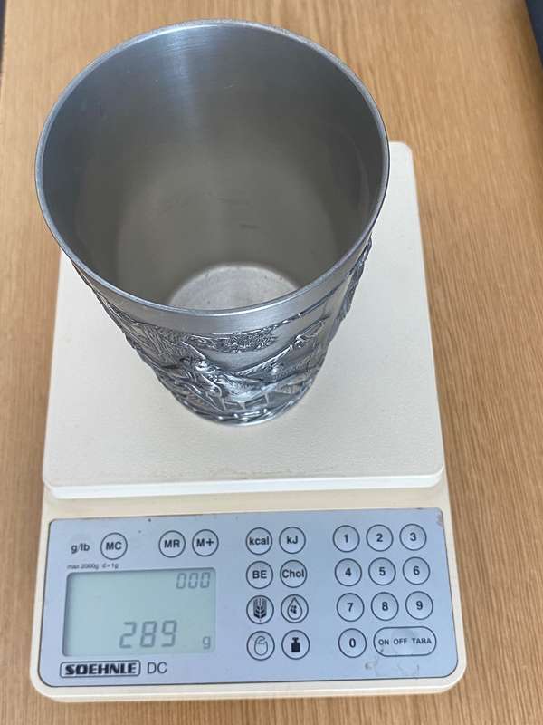 Pewter Zinn Mug tankard ,Frieling Rein Zinn, size : 11cm high, Made in Germany