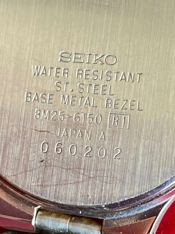 SEIKO 8M25-6210R2 / 8M25-6150R1 chronograph quartz , unisex, rare, collectors item from the 90s