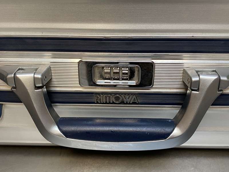 RIMOWA Aluminium Silver Integral Travel Board Case ,W.Germany 37cmx45cmx20cm ,vintage, rare,