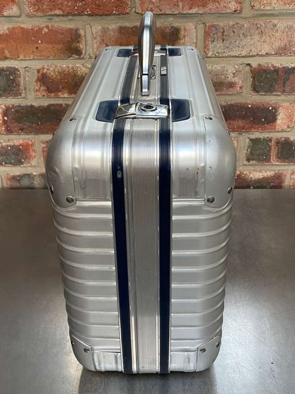 RIMOWA Aluminium Silver Integral Travel Board Case ,W.Germany 37cmx45cmx20cm ,vintage, rare,