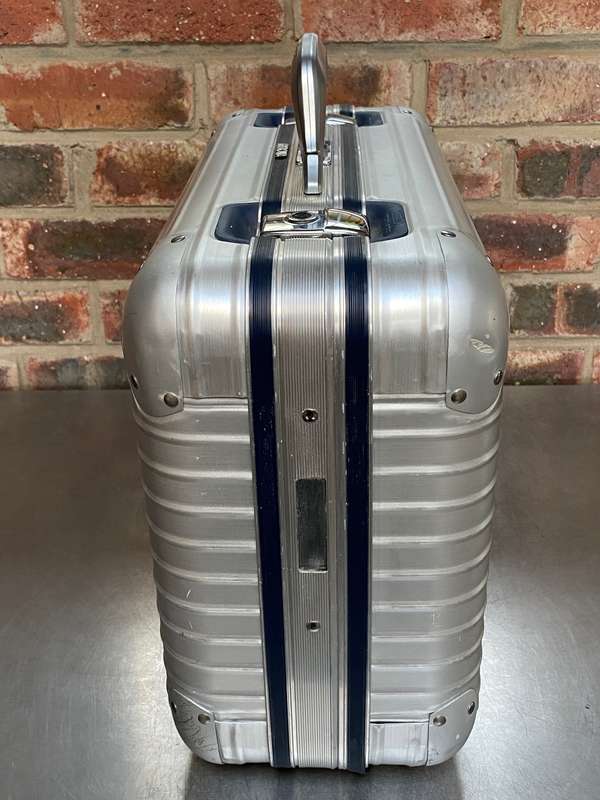 RIMOWA Aluminium Silver Integral Travel Board Case ,W.Germany 37cmx45cmx20cm ,vintage, rare,