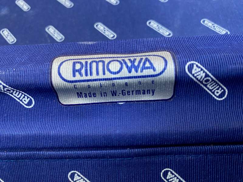 RIMOWA Aluminium Silver Integral Travel Board Case ,W.Germany 37cmx45cmx20cm ,vintage, rare,