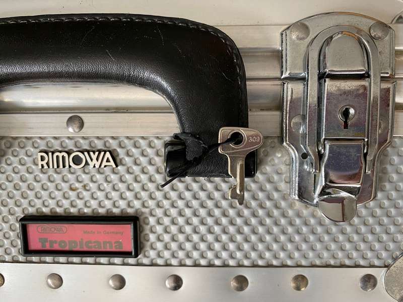 RIMOWA Aluminium Travel Board Case Tropicana, made in Germany, 36cmx30cmx16cm, vintage, rare,