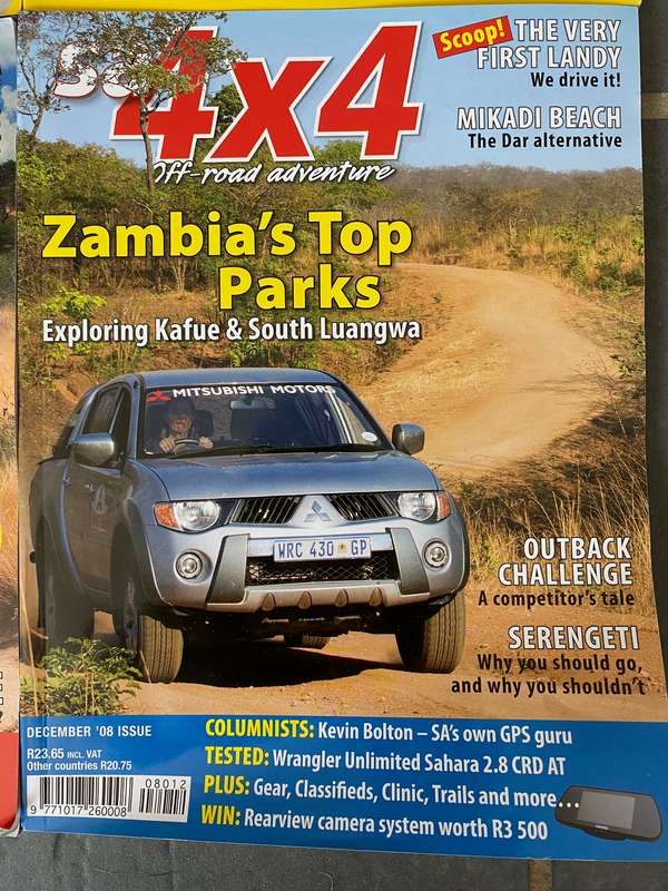 6 x Car Magazines SA 4x4 :  May 2004, Aug 2005, April 2006 , Jan 2007, Feb 2007, Dec 2008
