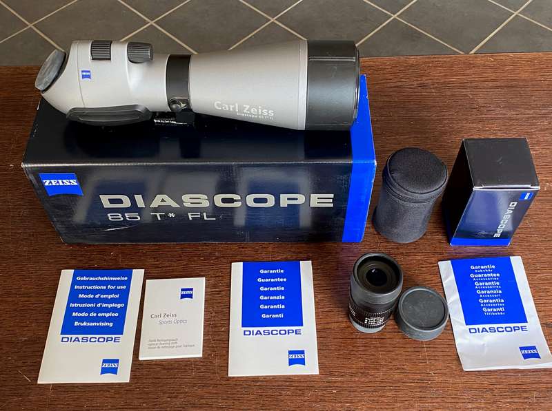 CARL ZEISS DIASCOPE 85 T* FL +20x-60x Zoom Ocular,made in germany,spotting scope f. birding/shooting