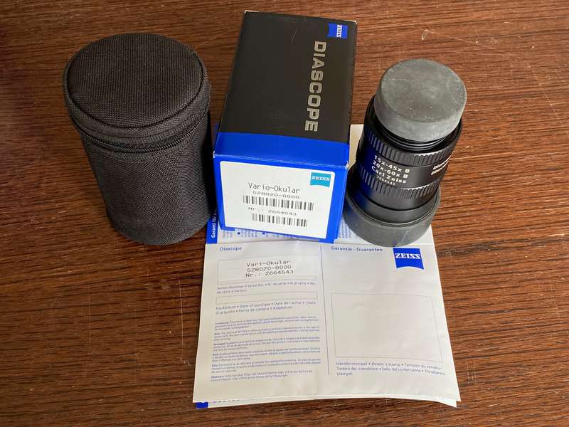 CARL ZEISS DIASCOPE 85 T* FL +20x-60x Zoom Ocular,made in germany,spotting scope f. birding/shooting