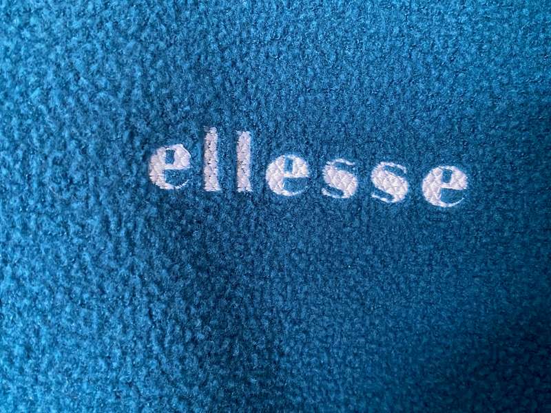 Ellesse Jacket, Fleece, petrolium green,size: D/F38,UK 12,US8, vintage, very rare, in good condition