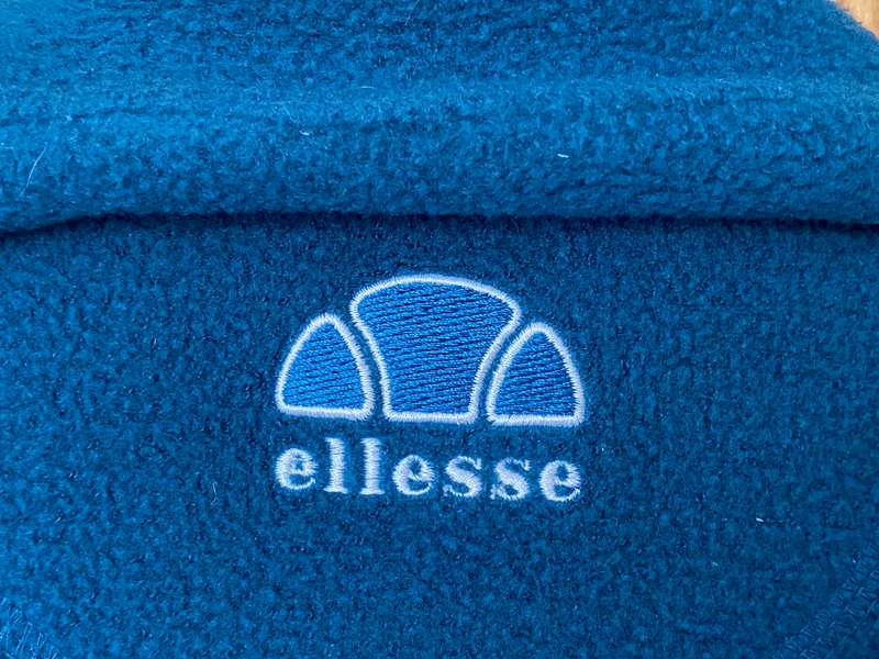 Ellesse Jacket, Fleece, petrolium green,size: D/F38,UK 12,US8, vintage, very rare, in good condition