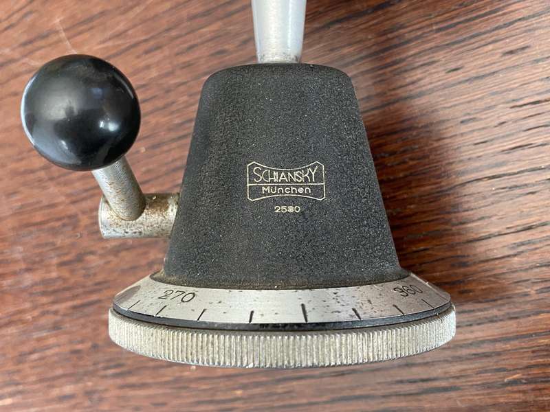 Schiansky Munchen 2580 mono ball head,strong, for Studio Tripods, vintage, for medium format cameras